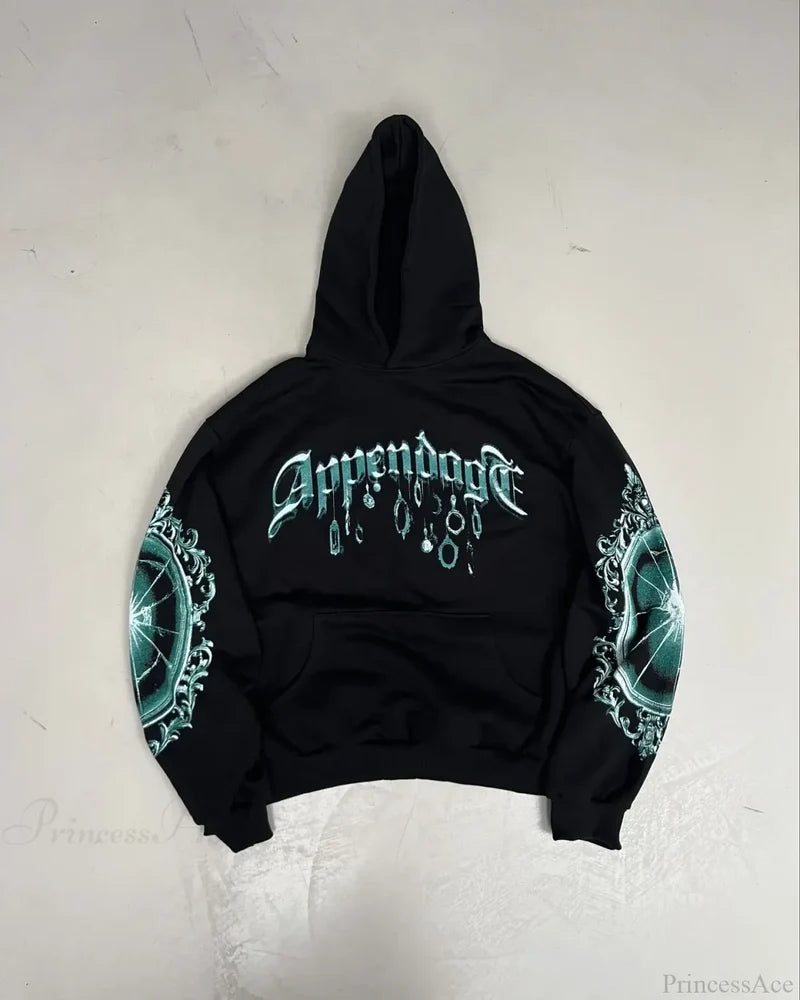 New Printing Loose Hoodie