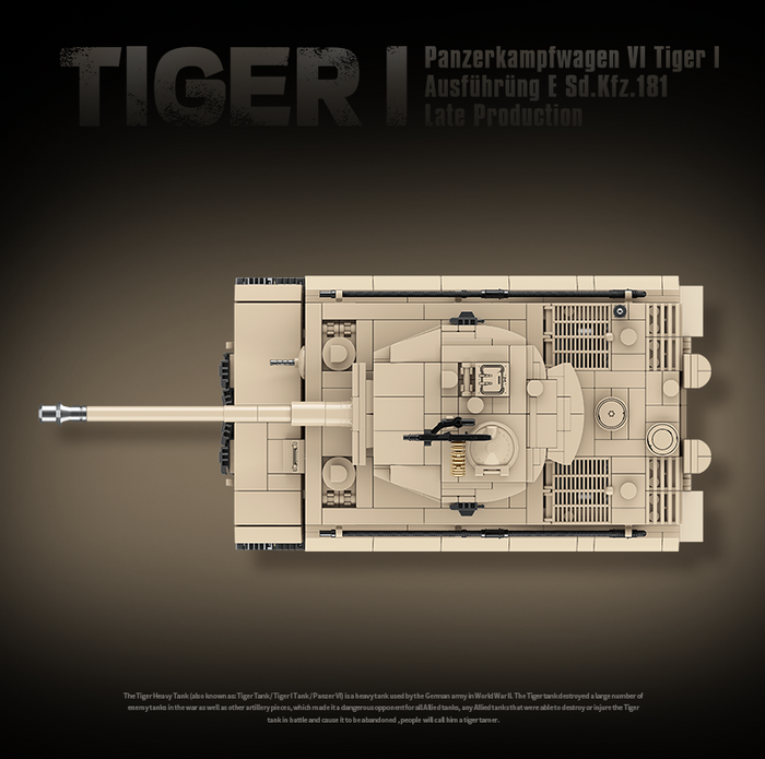 German Tiger I - 1361Pcs