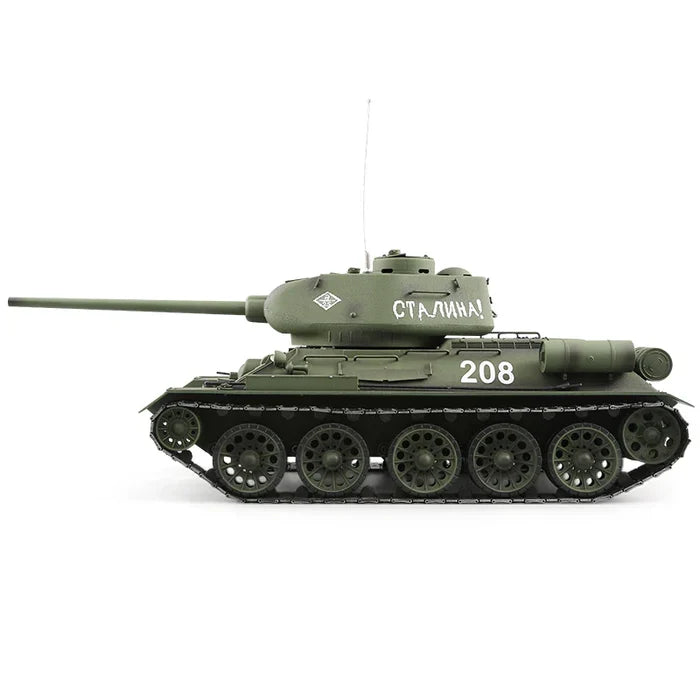 Heng Long® 1/16 RC Battle Tank T-34/85 – Upgrade Edition – Metal Gearbox, Infrared Battle & Real Sound Effects