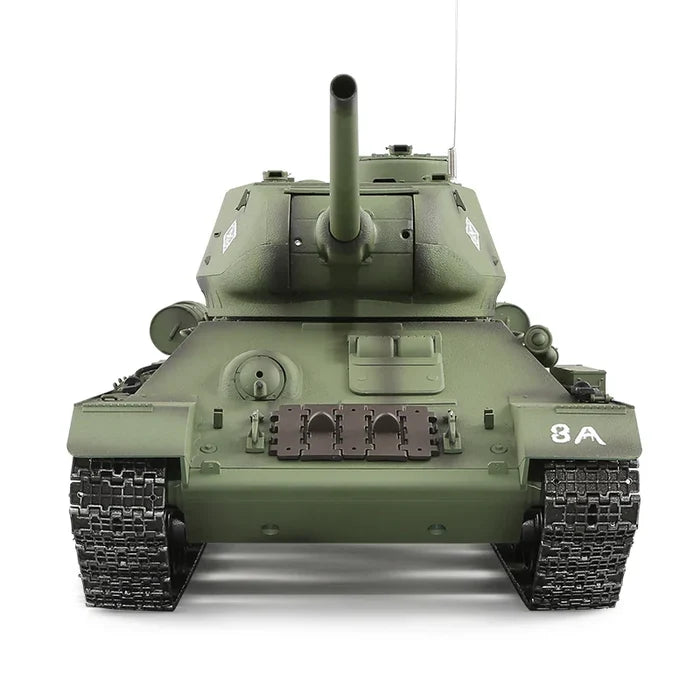 Heng Long® 1/16 RC Battle Tank T-34/85 – Upgrade Edition – Metal Gearbox, Infrared Battle & Real Sound Effects