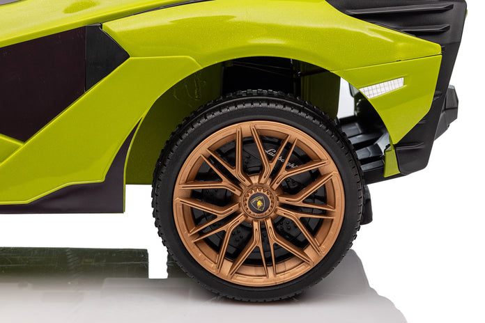 Lamborghini Sian Foot Baby Walker to Floor Push Pedal Ride On Car with Music and Lights